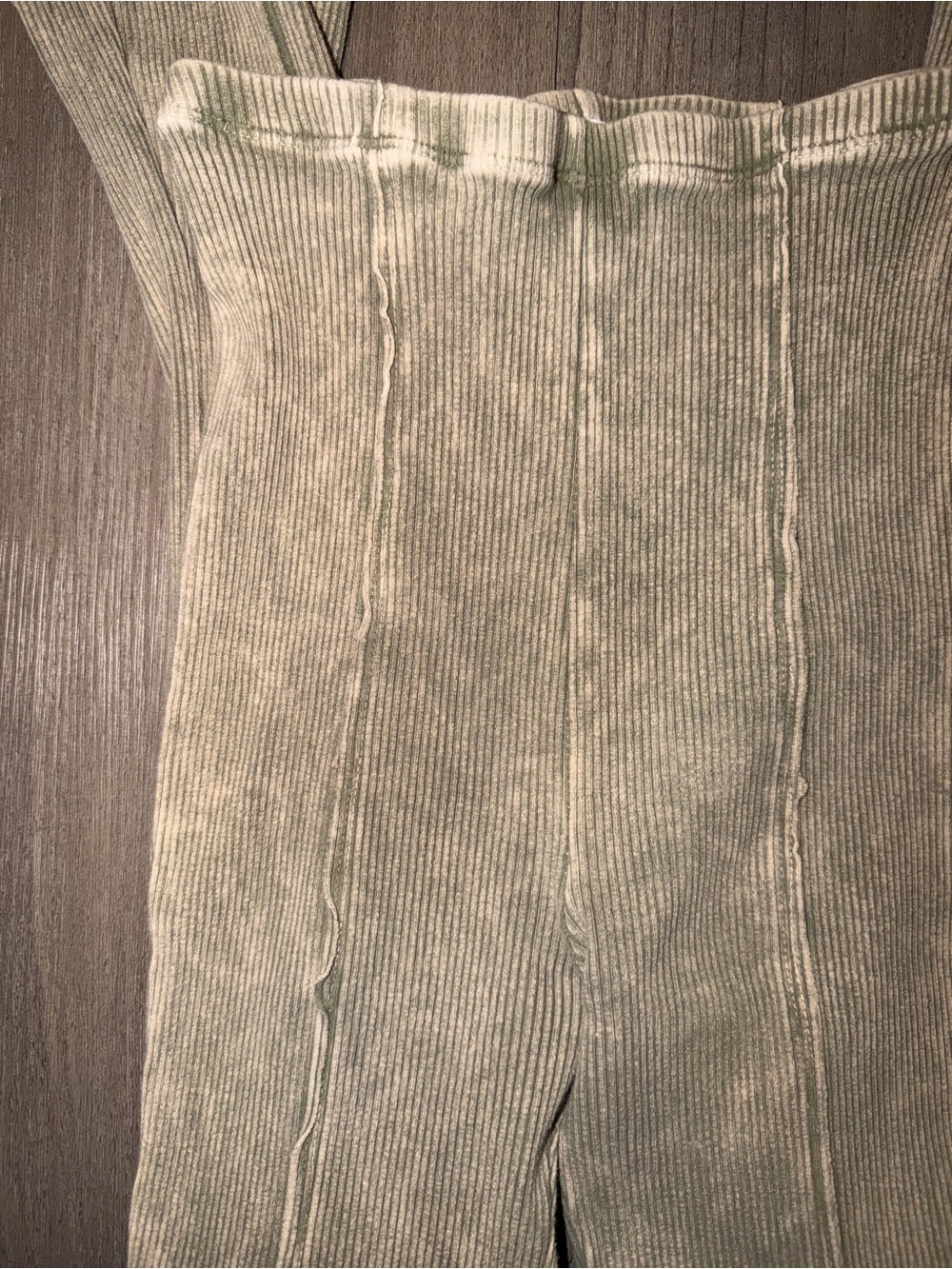 MADRAG Flared Ribbed Pants Leggings - Picture 5 of 5
